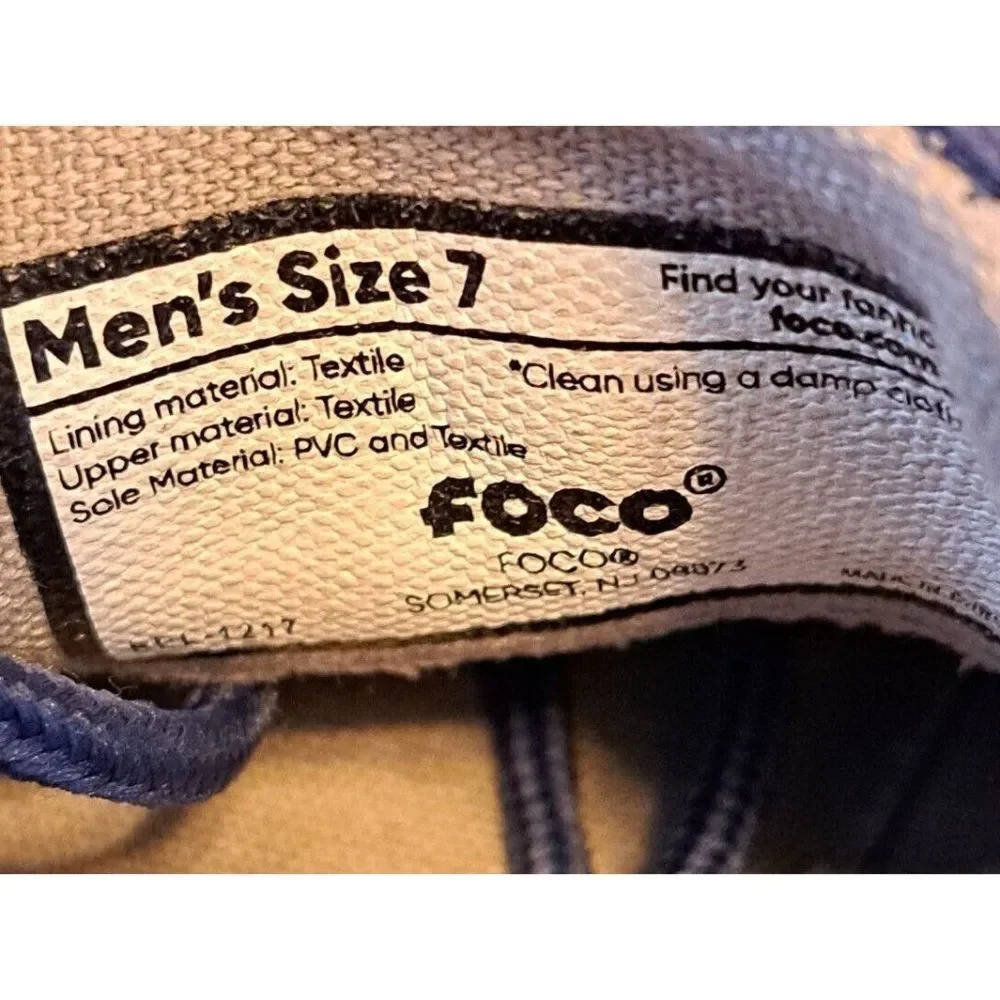 Seattle Seahawks NFL Men's Side Logo Canvas Shoes Size 7 Foco‎